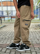 Calça Cargo Rip Stop Wats World Bege