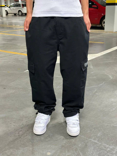 Calça Cargo Trip Side Preta
