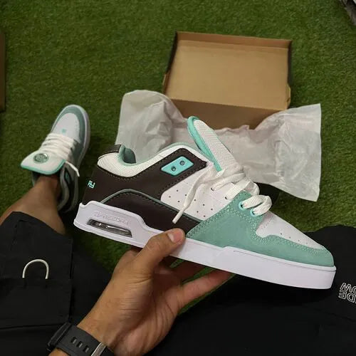 Tênis freeday heart marron/oceano/branco