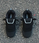 Tênis lokal big preto nobuck prata