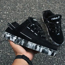 Tênis Tesla coil black refletivo mesclado