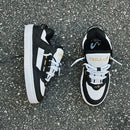 Tênis tesla coil black white gold