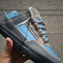 Tênis tesla coil grey blue UV gancho cadarço purple ( efeito por tempo limitado )